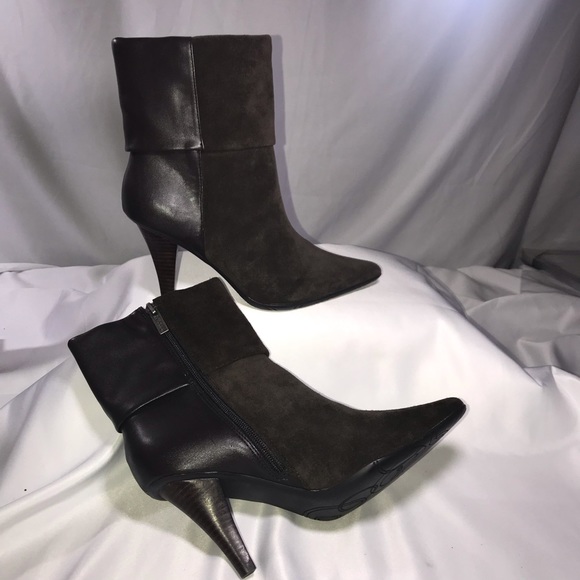 Kenneth Cole Reaction Brown Suede Boots Sz 7 - Picture 8 of 8